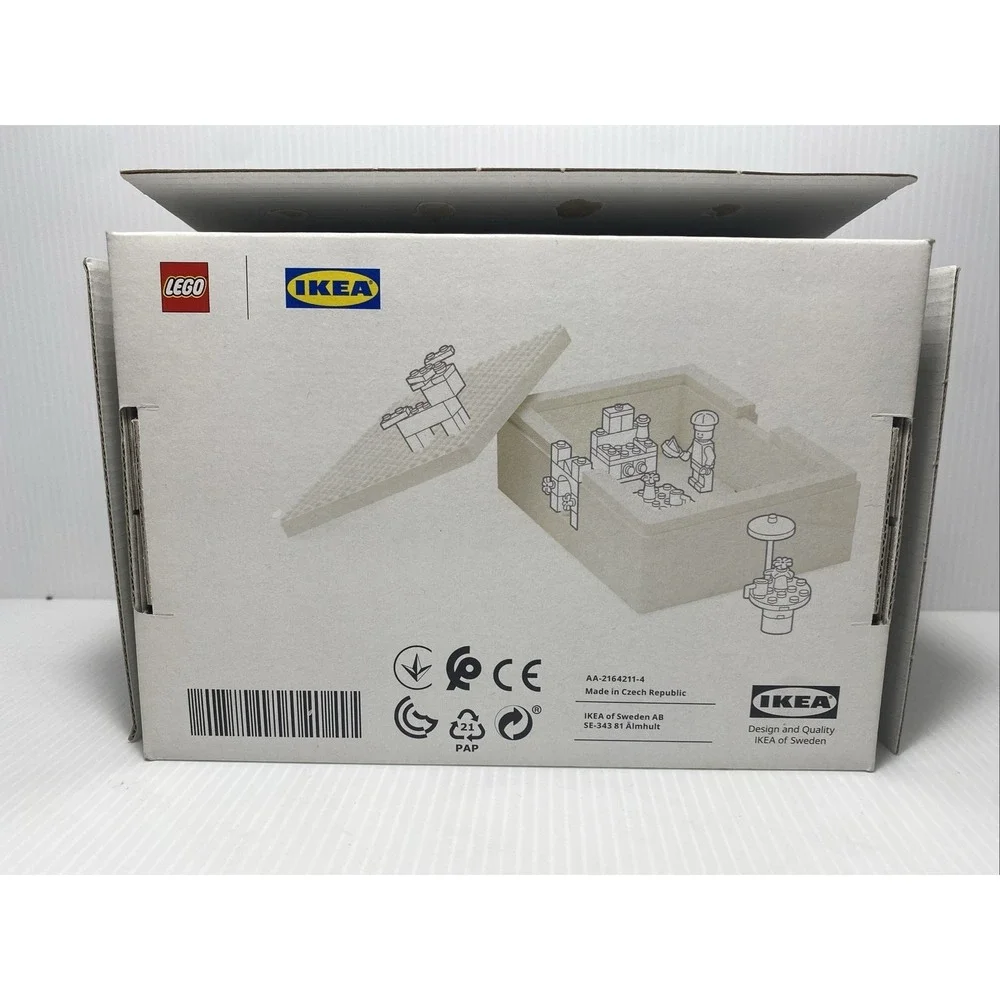 VERY RARE 2018 IKEA 35014(2)35011(1) LEGO Boxes With Lids Set Of 3